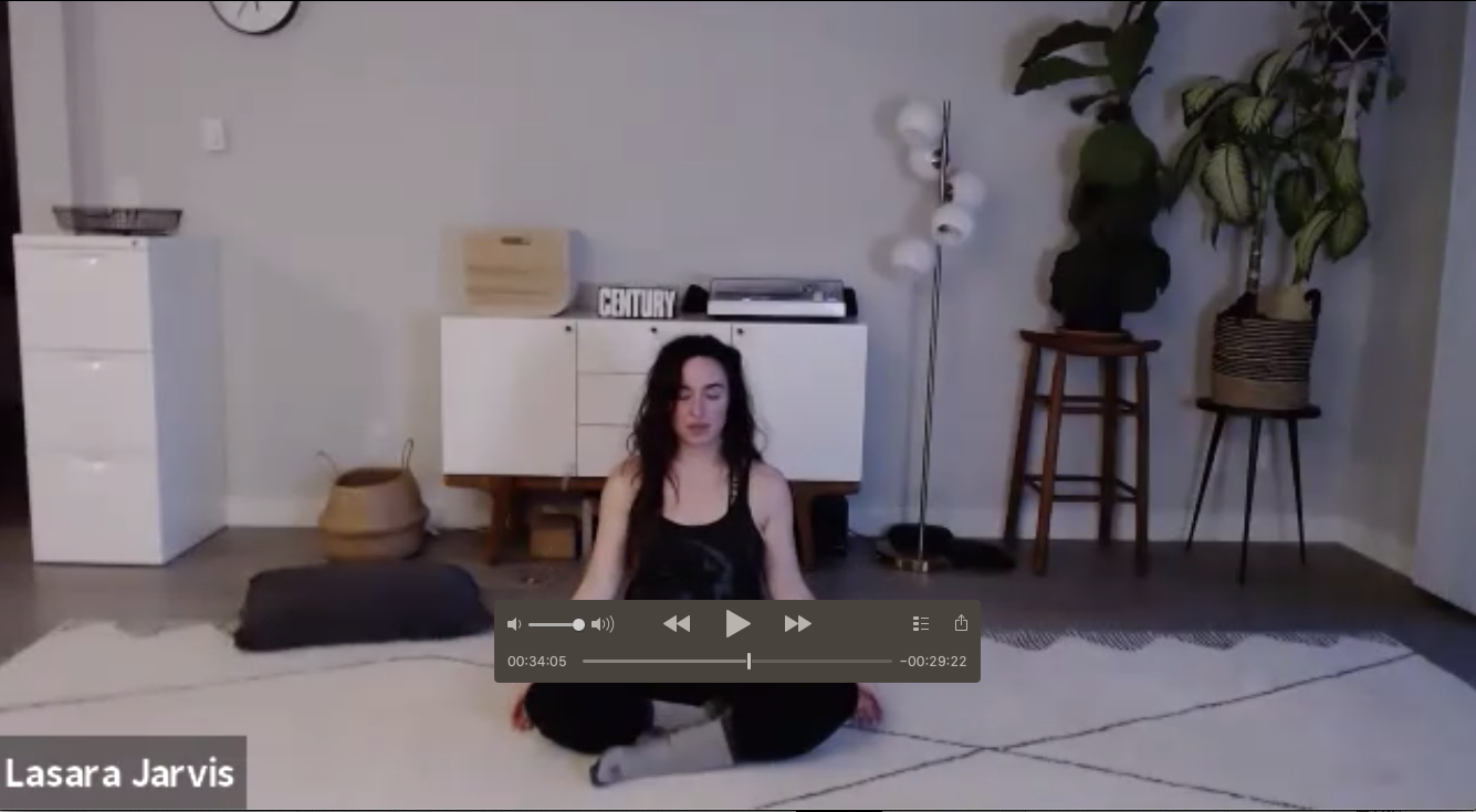 full length back care yoga practice